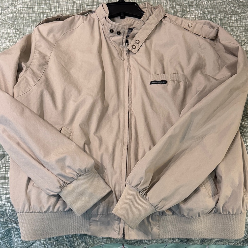 Vintage Members Only Beige  Field Jacket